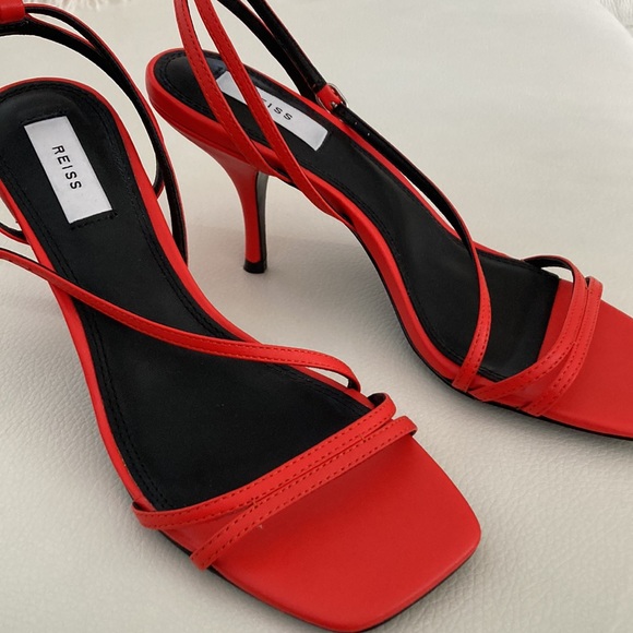 Reiss Bali Leather Strappy Sandal 8.5 - Picture 5 of 9